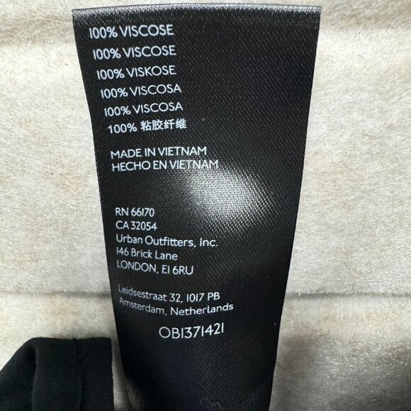 Anthropologie Floral Boho Ruffle Mini Dress Butterfly Sleeves Black Sz 2 - Picture 12 of 13